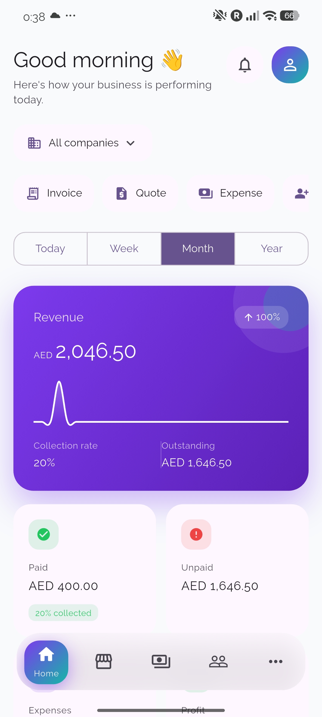 Mobile app screenshot 1
